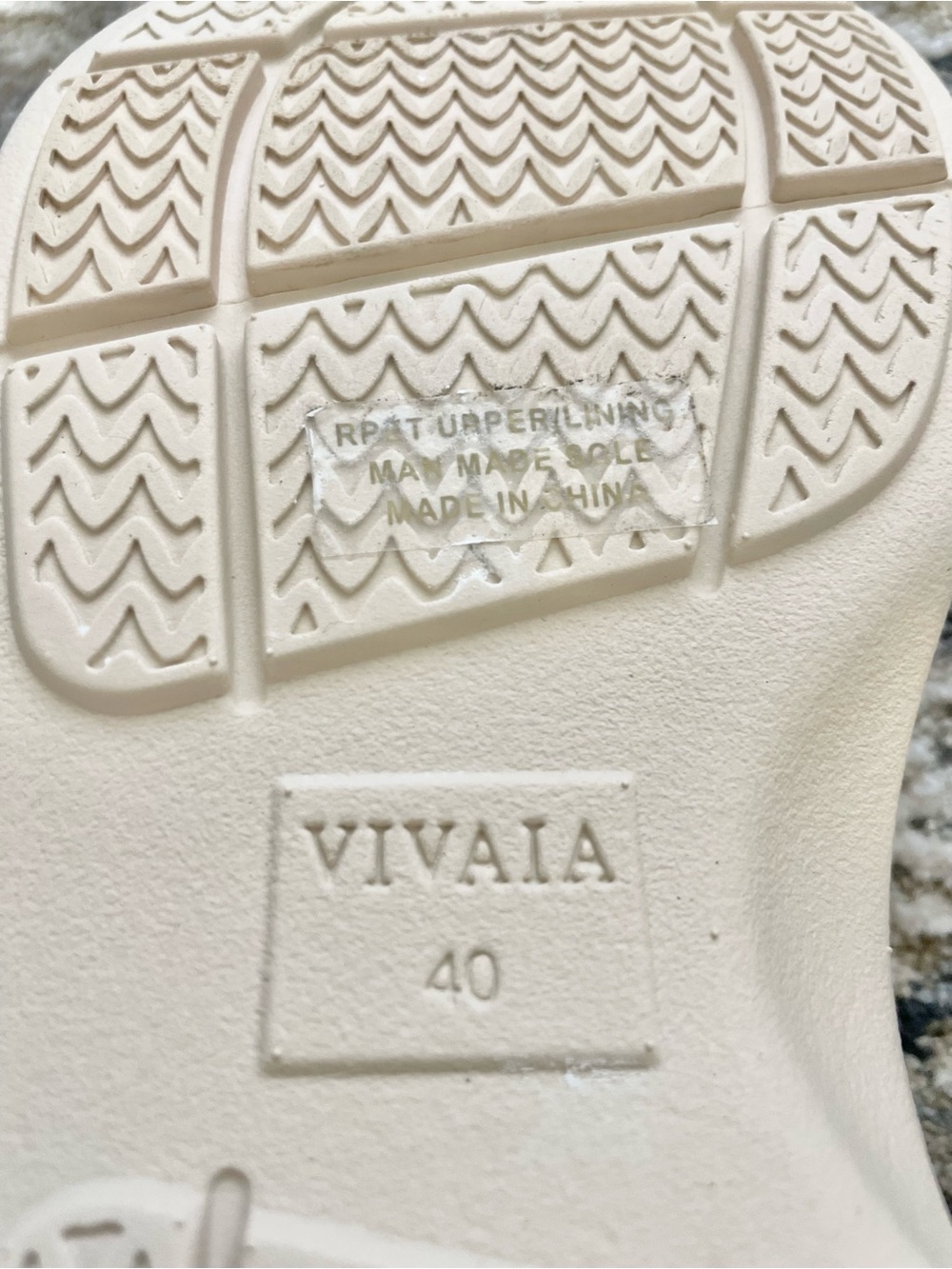 Vivaia Kara Adaptall Walker Sandals Black & Cream Size 9 (40) - Picture 9 of 11